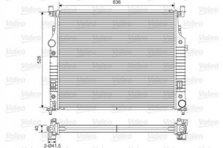 Радиатор охлаждения MB ML-class (W164)/Gl-class (X164) 3.0CDI/4.7-5.5 05-12 Valeo 701569 (фото 1)