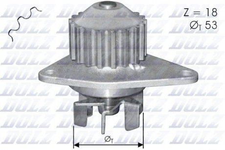 Водяний насос DOLZ C114 (фото 1)