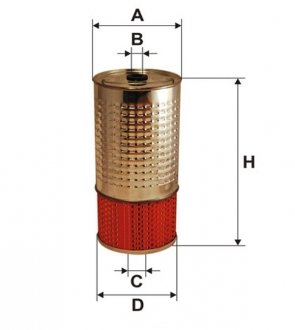 Фильтр масляный MB OM616-617 WIX FILTERS WL7001