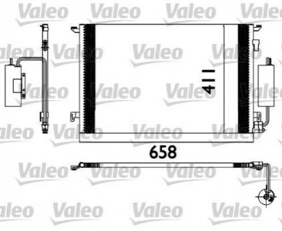 Радиатор кондиционера Opel Signum/Vectra 1.9-D 02-09 Valeo 817648