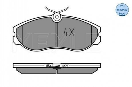 Колодки тормозные (передние) Nissan Terrano/Venette 94-02/Ford Maverick 93-98 MEYLE 025 214 8115