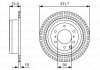 Диск тормозной (задний) Mitsubishi Pajero IV 07- (332x18) BOSCH 0986479T90 (фото 1)