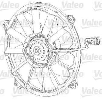 Вентилятор радиатора (электрический) Citroen Berlingo/Peugeot Partner 96-15 Valeo 696091
