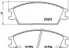 Колодки тормозные (передние) Hyundai Accent I/II 94-05/Getz 02-10/Elantra 90-00/Pony 85-95 BREMBO P30024 (фото 1)