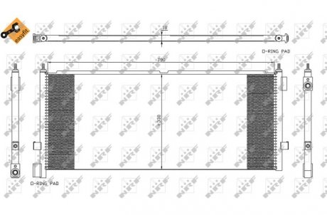 Радиатор кондиционера BMW 1 (F40)/2 (F45/F44/F46)/X1 (F48)/X2 (F39) B37/B47/B48 14- NRF 35892