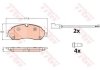 Комплект гальмівних колодок, дискове гальмо TRW GDB2117 (фото 1)