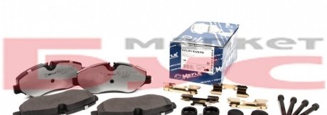 Колодки тормозные (передние) MB Sprinter 209-319CDI/VW Crafter 06-/MB Vito/Viano (W639/W447)) 03- MEYLE 025 291 9220/PD