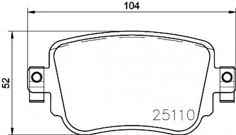 Колодки тормозные (задние) Audi Q3/Skoda Octavia/Seat Leon/VW Golf/Sharan 12-/Passat B8/Caddy IV 14- BREMBO P85140