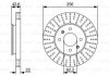 Диск тормозной (передний) Kia Rio III/Hyundai Accent 11- (256x22) BOSCH 0986479V96 (фото 1)