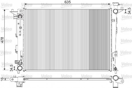 Радиатор охлаждения Hyundai ix35/Kia Sportage 1.6-2.4 10- Valeo 733213 (фото 1)