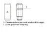 Втулка клапана направляющая (выпуск) MB OM364-366 4.0D/5.7D 77-94/OM353-357 5.7D/6.0D (10х15.03х67) Metelli 01-2131 (фото 1)