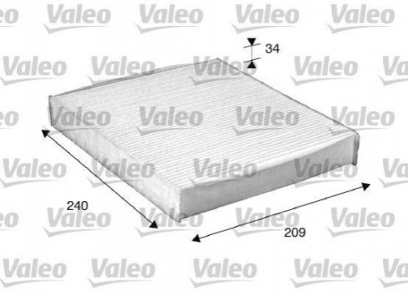 Фільтр салону Ford Focus 03-07/ Mondeo 07-15/C-MAX 07-10/Galaxy 06-15 Valeo 698882