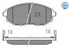 Колодки гальмівні (передні) Chevrolet Epica 2.0-2.5D 05- MEYLE 025 248 6417/W (фото 1)