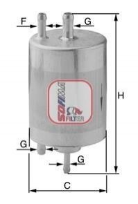 Фильтр топливный Audi A4 1.8Turbo 00-09 SOFIMA S 1958 B