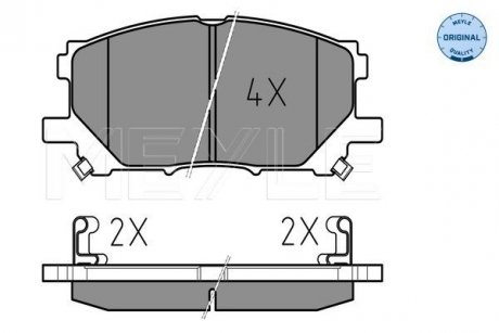 Колодки тормозные (передние) Lexus RX 03-09 MEYLE 025 239 8916