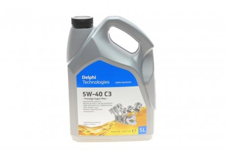 5L (Made in France!) Prestige SUPER PLUS C3 5W-40 масло синт. VW502.00/505.01, BMW LL-04, Opel Dexos 2, Renault RN0700/0710, Ford WSS-M2C 917A, MB 229.31/229.51 Delphi 28236316