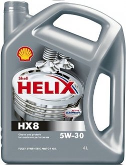 4л Helix HX8 Synthetic 5W-30 масло синт. API SN/CF ACEA A3/B3, A3/B4 MB 229.3 VW502.00/505.00 Renault RN0700, RN0710 SHELL 550040422