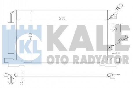 Радиатор кондиционера Mitsubishi Lancer/Outlander II 06- Kale 381700 (фото 1)
