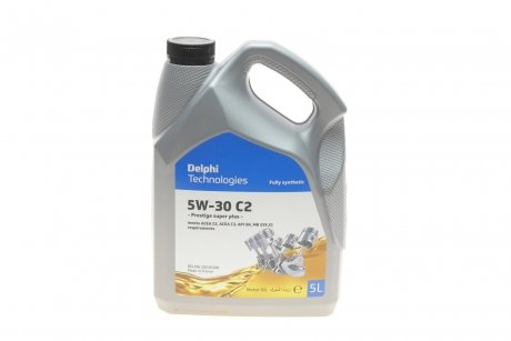 5L (Made in France!) Prestige SUPER PLUS C2 5W-30 ACEA С2, API SN/CF, PSA B71 2290, Renault 0700 Delphi 28236308 (фото 1)