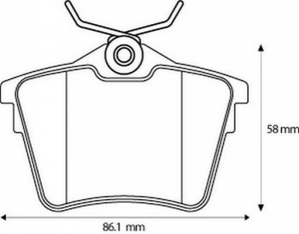 Колодки тормозные (задние) Citroen C5 08-/Peugeot 407 04-/607 00-11 Jurid 573133J