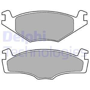 Колодки тормозные (передние) Seat Cordoba/Ibiza/Toledo 93-02/VW Caddy/Passat B2-B4 79-92/Golf 74-99 Delphi LP756