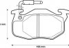 Колодки тормозные (передние) Peugeot 106 91-04/205/305/309/405 82-98/Renault Clio 91-98 Jurid 571332J (фото 1)