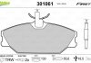 Колодки тормозные (передние) Renault Laguna I 93-01/Megane I 96-03/Safrane 92-00 Valeo 301061 (фото 1)