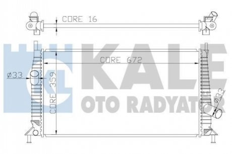 Радиатор охлаждения Ford Focus/Mazda 3 03-12 Kale 356300
