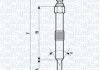 Свічка розжарювання LAND ROVER DISКрышкаY II, DEFENDER SW [] MAGNETI MARELLI 062900067304 (фото 1)