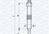 Свічка розжарювання LAND ROVER DISКрышкаY II, DEFENDER SW [062900067304] MAGNETI MARELLI UC50A (фото 1)