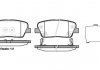 Гальмівні колодки зад. Santa Fe II/III 06-/Sorento II/III 09- (mando) (117x48,3x15,5) WOKING P13743.02 (фото 1)