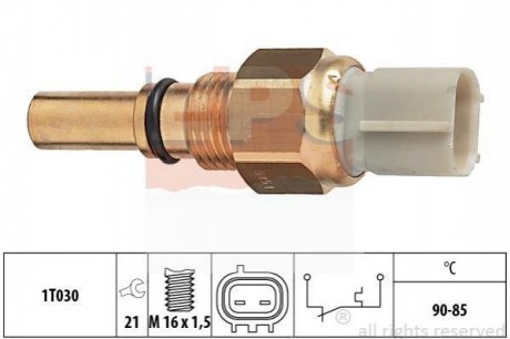 TOYOTA датчик темпер.включення вентилятора радіатора Camry,Carina E,Corolla,Rav 4 EPS 1.850.151 (фото 1)