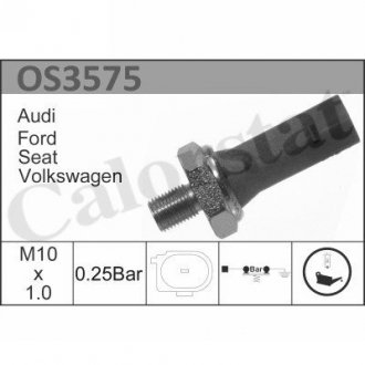 Датчик тиску мастила AUDI/VW A4-8/Bora/Caddy/Golf/LT/Passat/Polo/T4 "1,4-4,2 "94-06 Vernet OS3575 (фото 1)