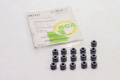 Сальник клапана (впуск/выпуск) VW Caddy III/IV 1.2/2.0 TSI/TDI 95- (6x8.8/12.2x9.3) (к-кт 16шт.) BGA VK2315 (фото 1)