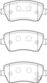 Колодки тормозные (передние) Opel Agila B 08-14/Suzuki Swift III 05-/Splash 08- Jurid 573255J