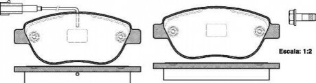 Колодки тормозные (передние) Fiat Doblo 01-/Opel Combo 1.3-2.0CDTI 12- WOKING P9593.11