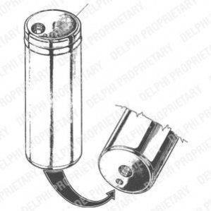 Осушитель кондиционера Skoda Octavia 96-10/ VW Golf IV 99-06 Delphi TSP0175055