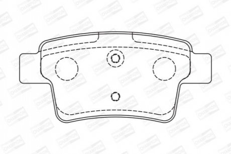 Колодки тормозные (задние) Citroen C4 Picasso/Grand Picasso 06-13/Peugeot 408 10- CHAMPION 573194CH