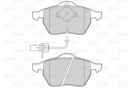 Колодки тормозные (передние) Seat Alhambra/VW Sharan 1.8-1.9TDI 95-10 Valeo 302030