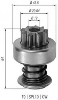 Бендикс (z=9) BMW E21/E24/E28/E30, FORD Transit [] MAGNETI MARELLI 940113020098 (фото 1)