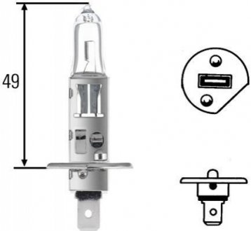 H1 Long Life 12V 55W автолампа P14,5s (LONG LIFE UP TO 3x LONGER LIFETIME) HELLA 8GH 002 089-351