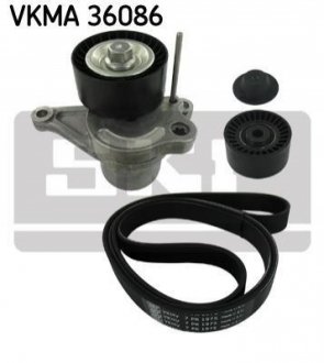 Комплект ремня генератора Opel Vivaro 2.0CDTI 06-/Renault Master 2.3dCi 10- SKF VKMA 36086 (фото 1)
