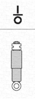 Амортизатор газовий задній RENAULT CLIO II 3/98- [356156070000] MAGNETI MARELLI 6156G (фото 1)