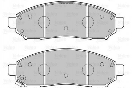 Колодки тормозные (передние) Nissan Leaf 10-14/Navara/Pathfinder 04- Valeo 301140