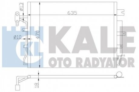 LANDROVER радіатор кондиціонера Discovery III,Range Rover Sport 2.7TD 04- Kale 378000 (фото 1)