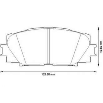 Колодки тормозные (передние) Toyota Yaris 05-/Great Wall C30/Lingao/Tengyi 09- Jurid 572578J