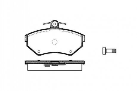 Гальмівні колодки перед. AUDI A4/SEAT CORDOBA/VW PASSAT 1.6-1.9DH 94-02 (TRW) WOKING P7313.10 (фото 1)