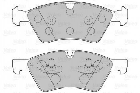 Гальмівні колодки дискові MERCEDES GL-Class/M-Glass/R-Class "3,0-5,0 "F "05>> Valeo 301107