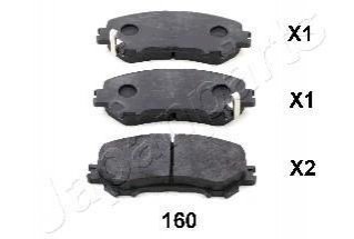 Колодки тормозные (передние) Nissan Qashqai II 13-/X-Trail 19-/Renault Kadjar 15- JAPANPARTS PA-160AF