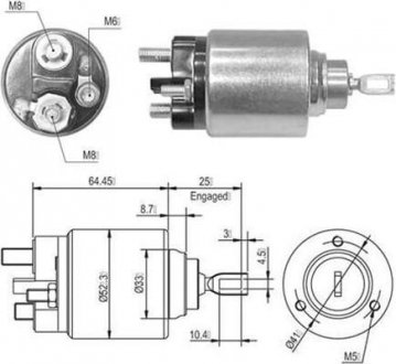 Втягувальне реле FORD Mondeo -00, Scorpio -98. [940113050010] MAGNETI MARELLI AME0010 (фото 1)